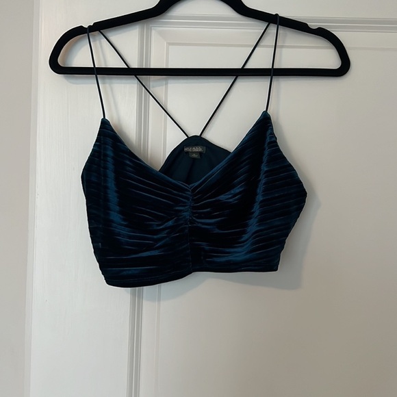Wild fable velvet Dark teal tank top‎ - Picture 2 of 2